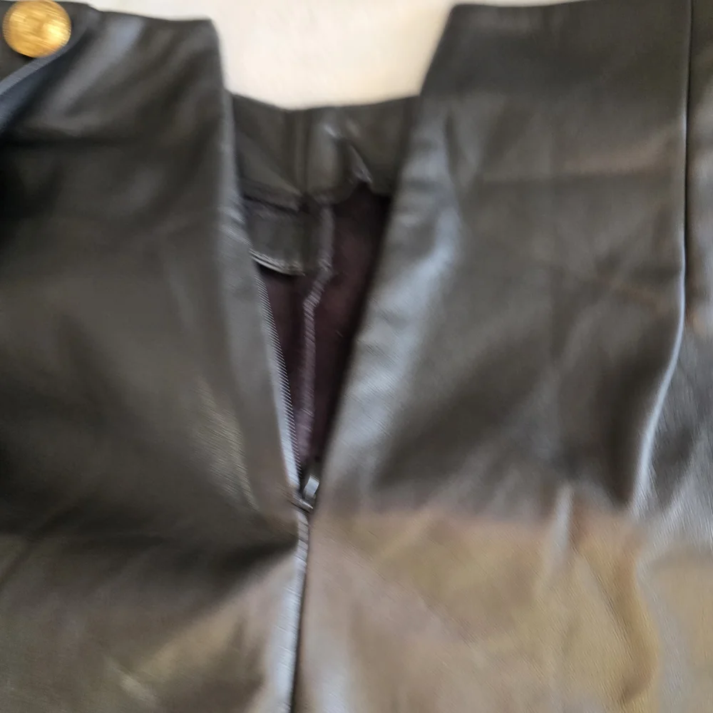 Bishop+Young Vegan Leather Wrap Pencil Skirt Slit Sculpting High Rise It Girl Sm - Picture 8 of 13